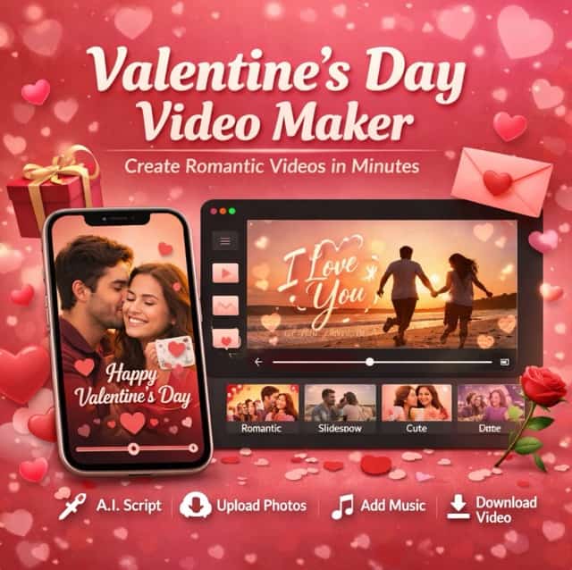 Valentine's Day Video Maker