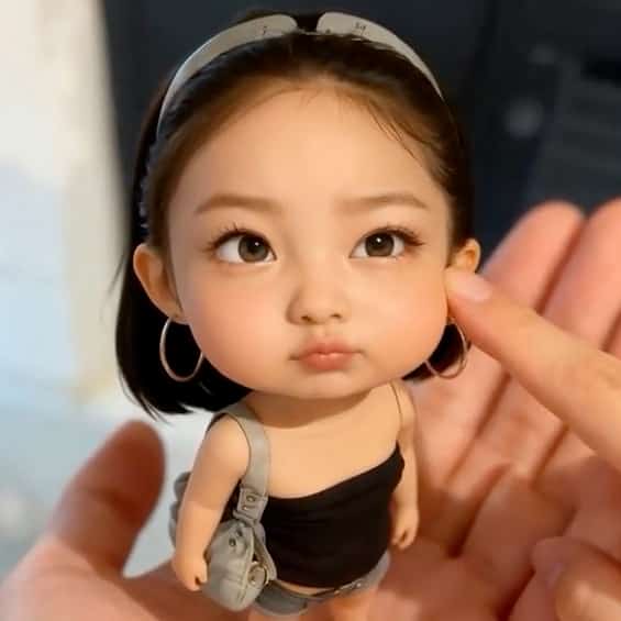 AI Cute Pinch Cheek Effect