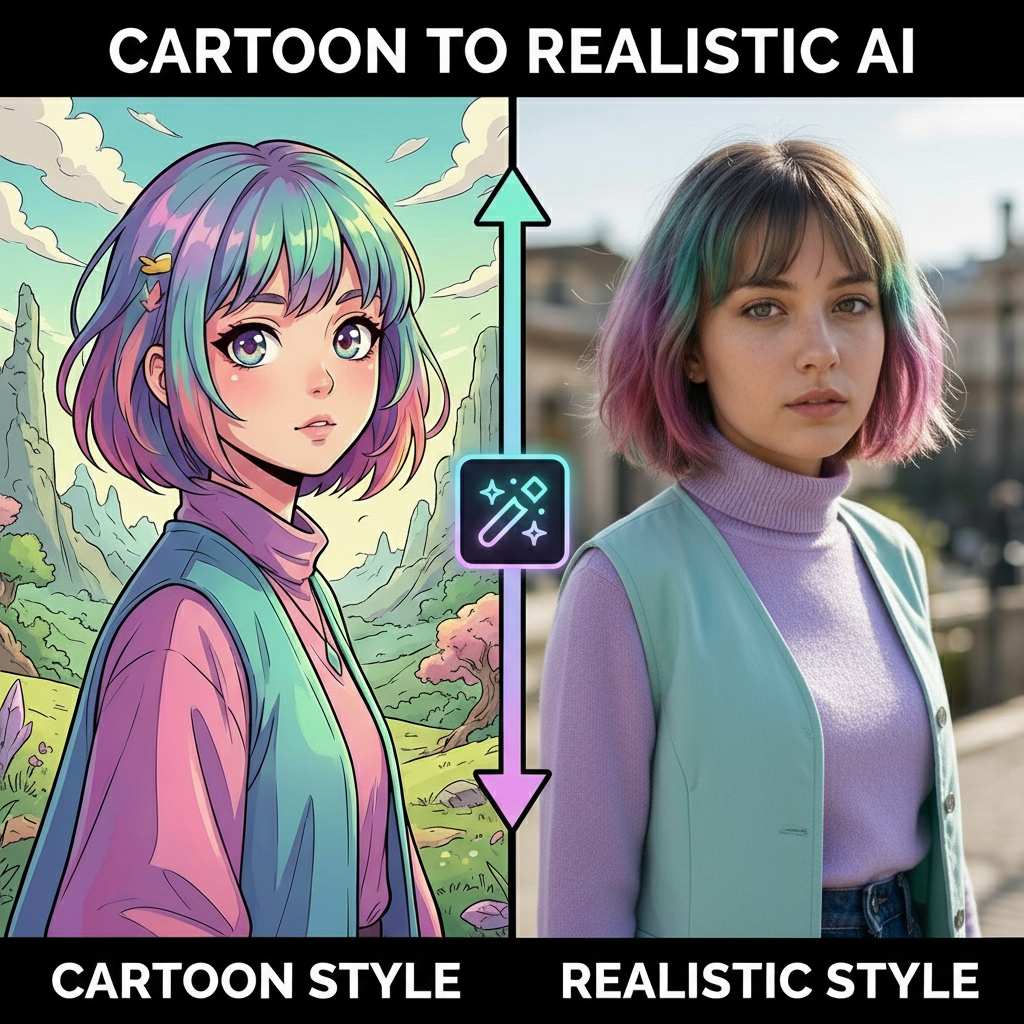 Cartoon to Realistic AI Generator