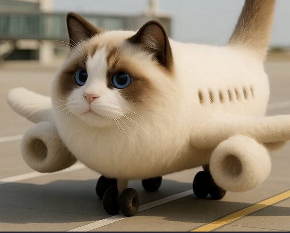 AI Kitty Plane Video Generator