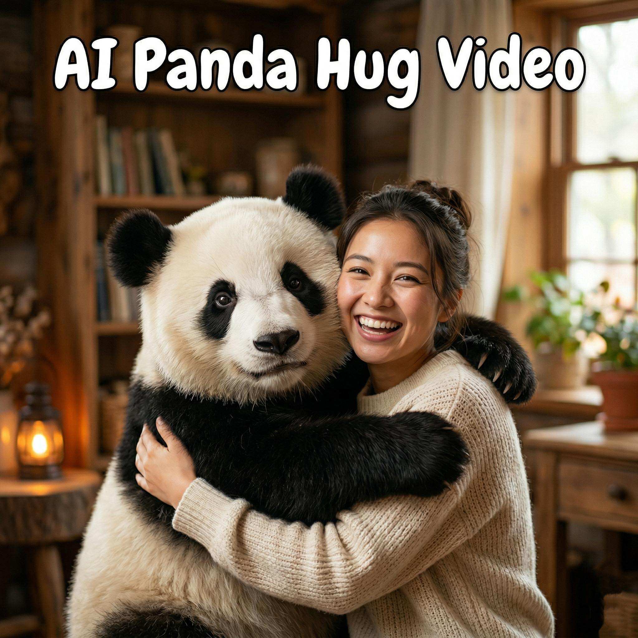 AI Panda Hug Video