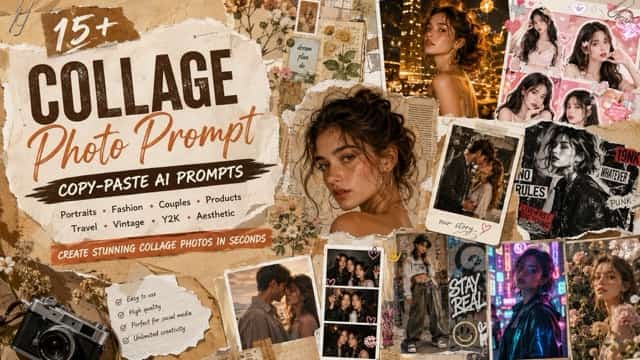 Collage Photo Prompt: 15 Copy-Paste AI Prompts for Stunning Photo Collage Edits