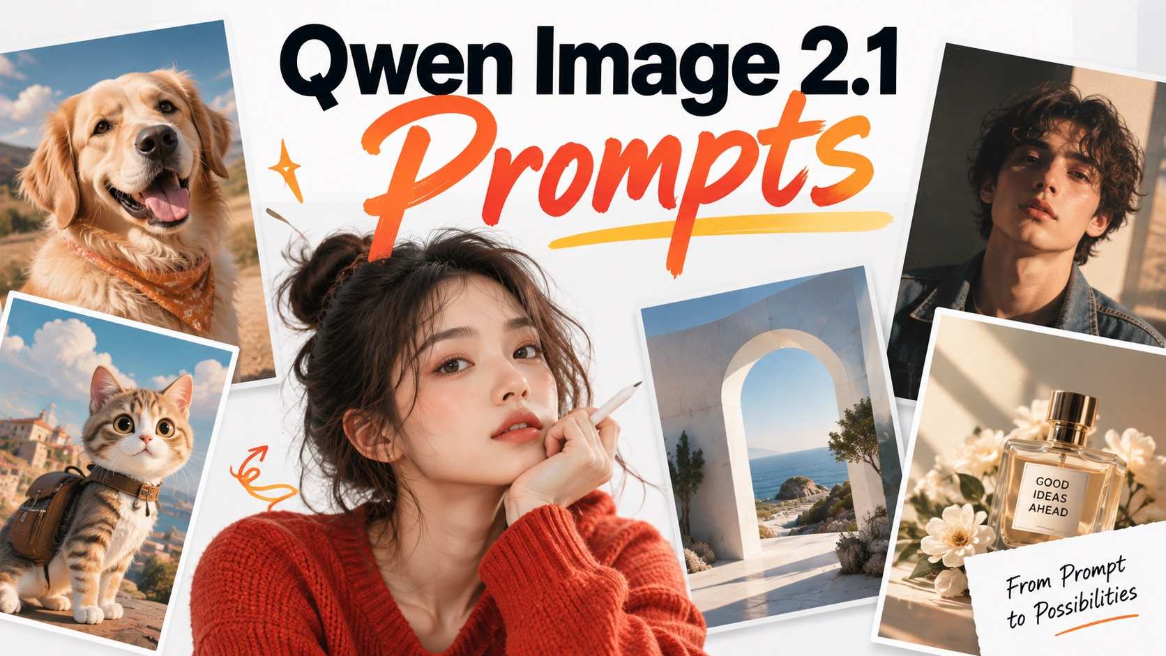 Qwen Image 2.1 Prompts: 12 Examples for AI Images & Edits