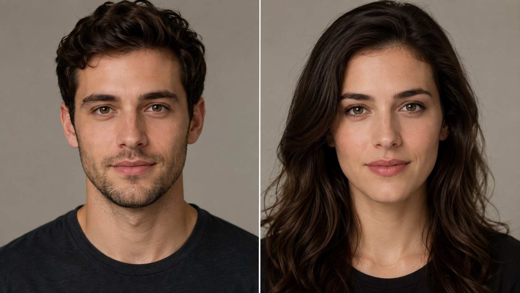 AI Gender Change Filter before and after portrait transformation