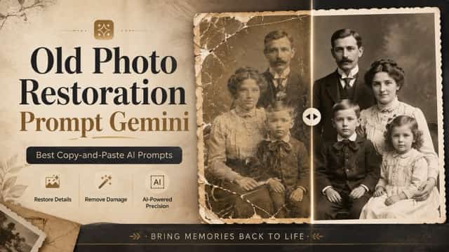 Old Photo Restoration Prompt Gemini: Best Copy-and-Paste Prompts to Restore Old Photos