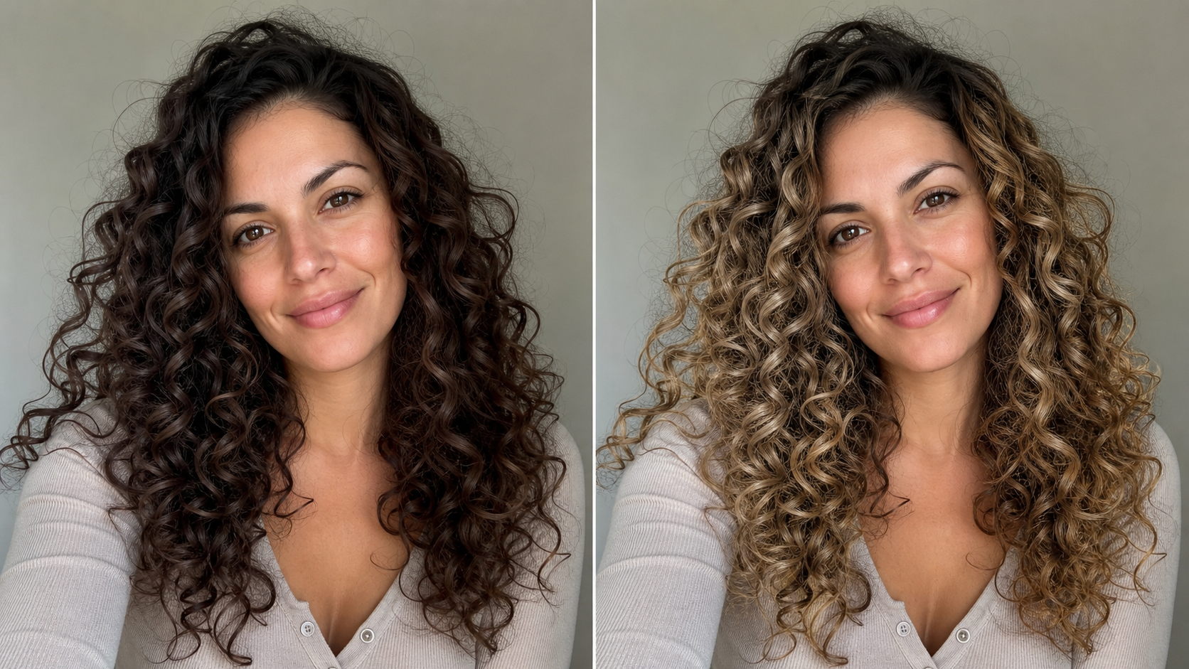 Blonde Color That Follows Existing Hair Texture