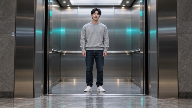One Photo Anchors Every Reveal With Elevator Outfit Change AI