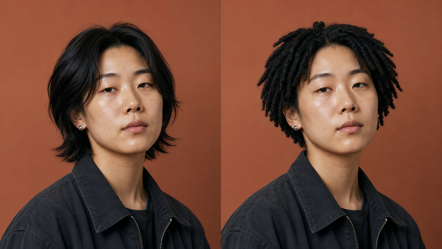 Study Length and Shape with AI Dreadlocks Filter