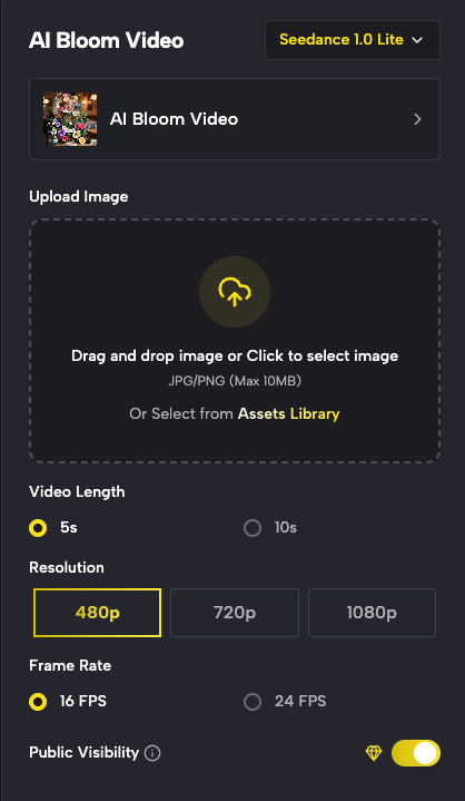 Upload Your Photo & Create Blooming Flower Videos
