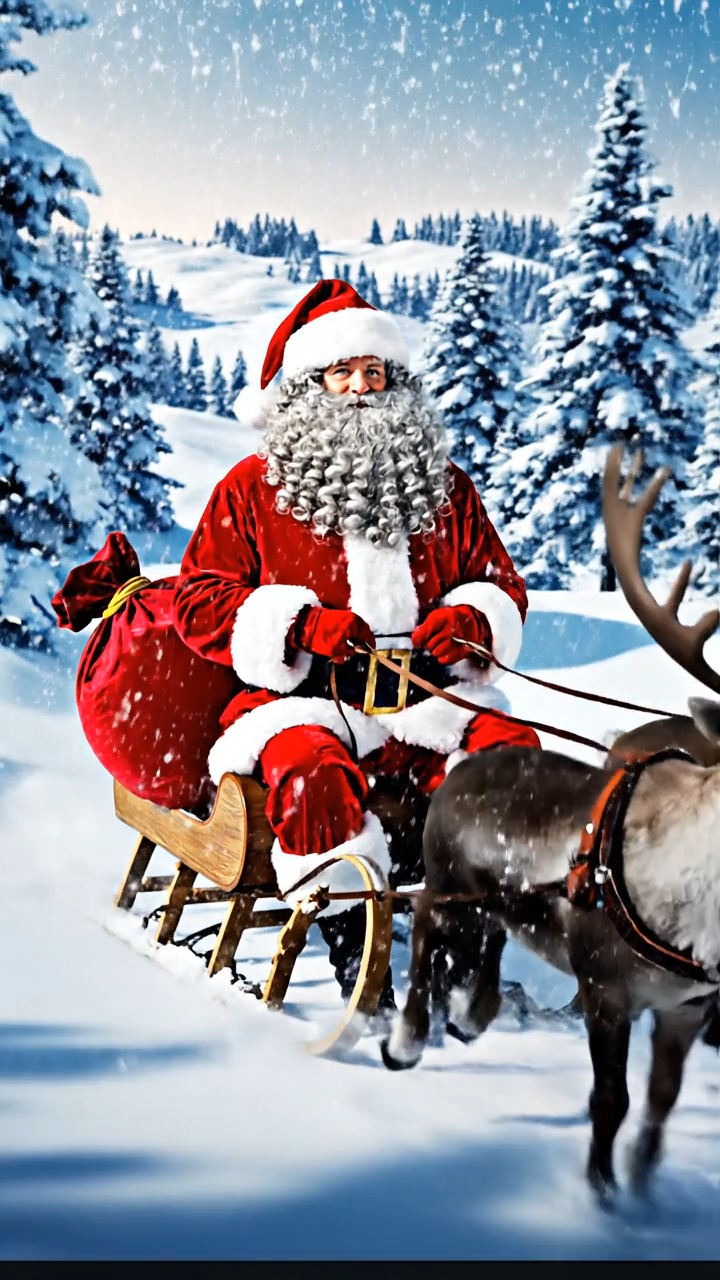 Multiple Funny Santa Styles