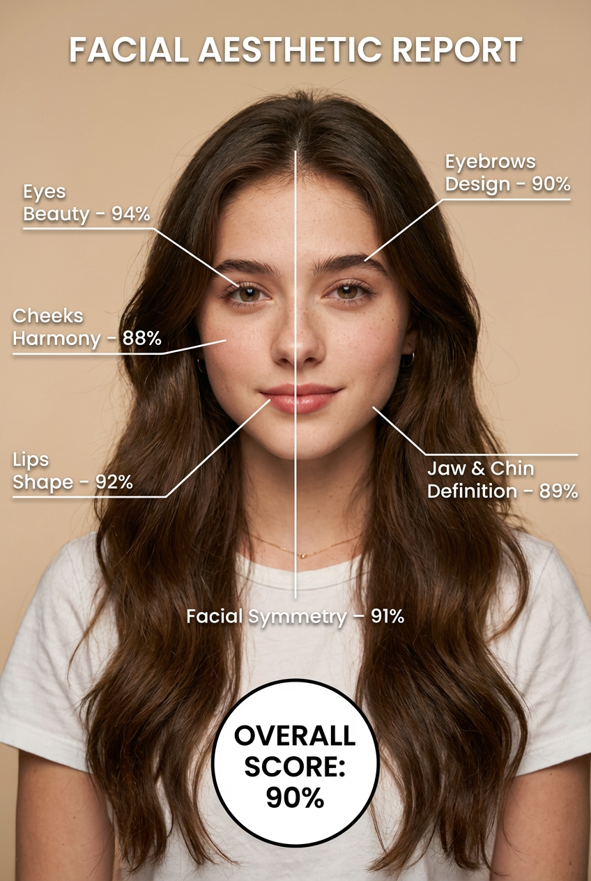 AI Face Rater: Intelligent Scoring Based on Facial Science