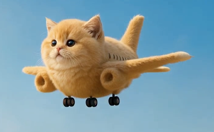AI Kitty Plane Image Maker