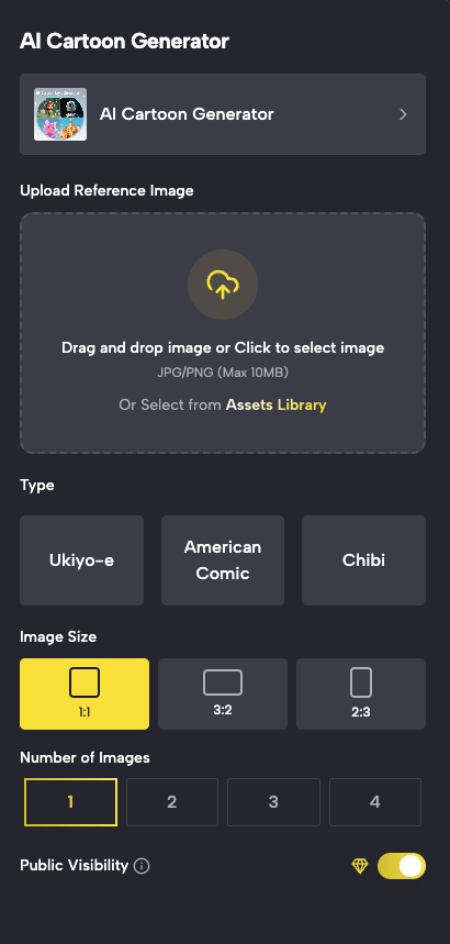 SuperMaker's AI Cartoon Generator: Web & Mobile Access