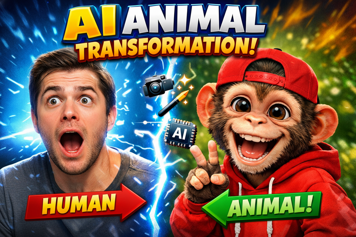 Human to Animal AI Video Generator – Turn Me to Animal Instantly