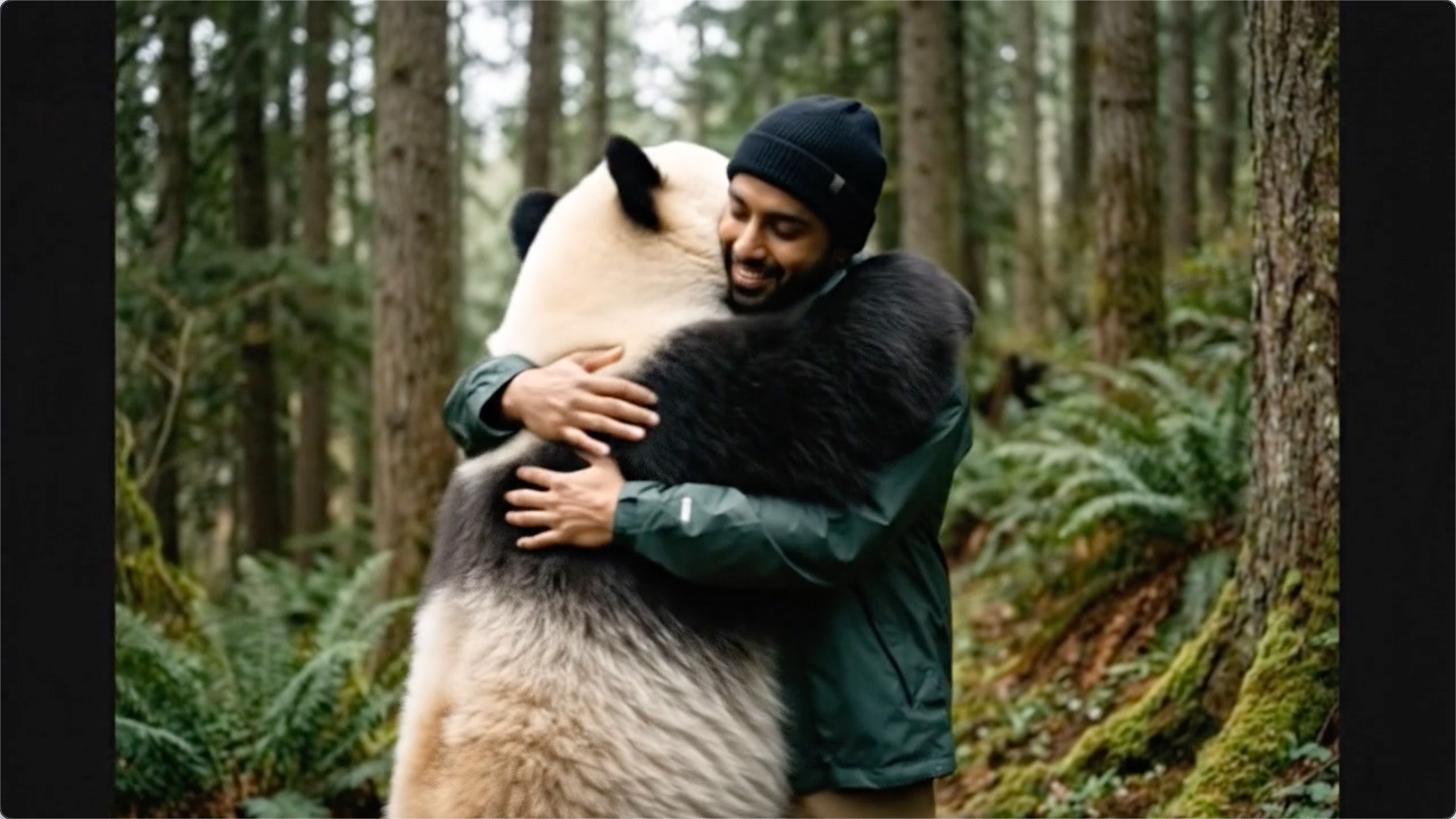 Unmatched Realism in Every AI Panda Hug Video