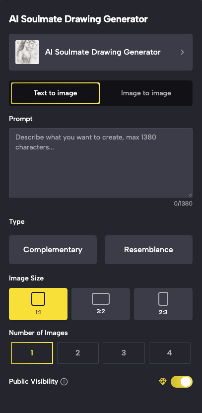 SuperMaker's Free AI Soulmate Drawing: Web & Mobile