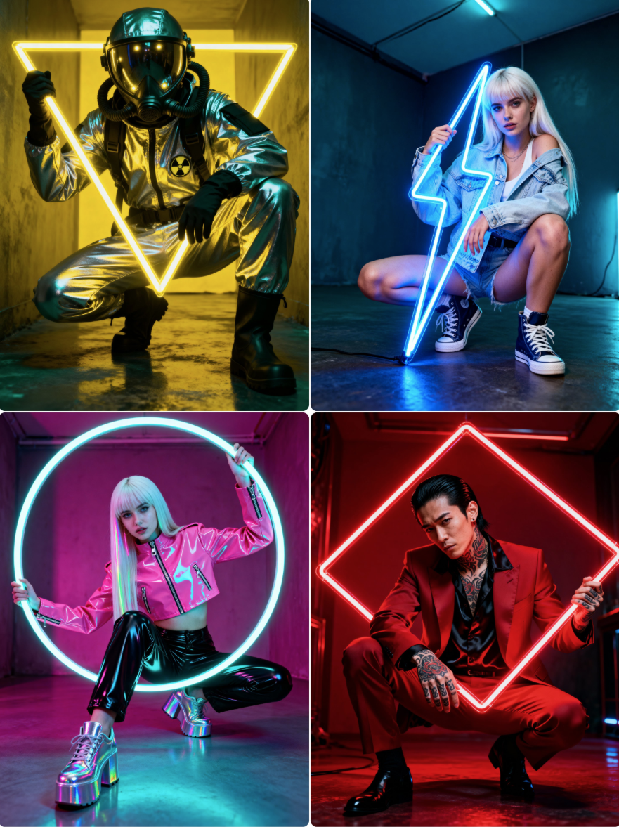 Neon-powered Portraits Example