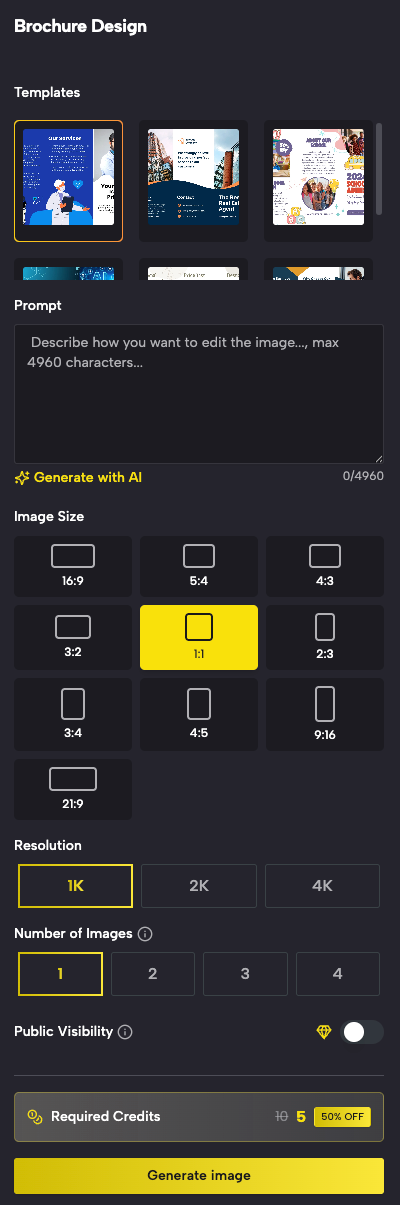 Input Your Brochure Copy and Content