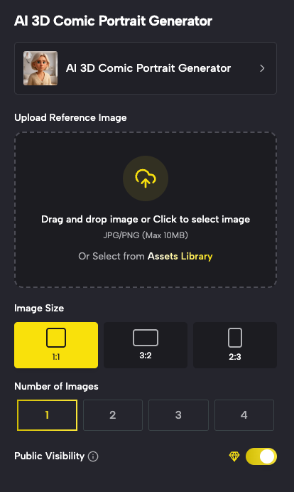 Upload Your Portrait Photo & Create Iconic 3D Comic Portraits