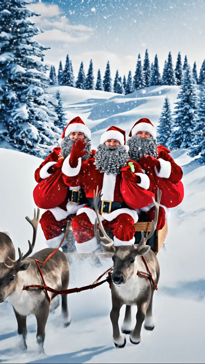 Fast AI Santa Video Rendering