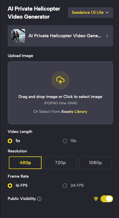 Upload Your Portrait Photo & Create Sophisticated Helicopter Boarding Videos