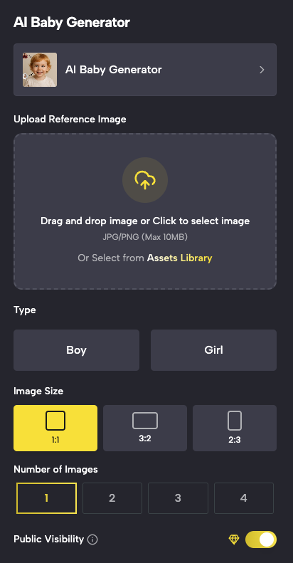 SuperMaker's AI Baby Generator: Upload Two Photos