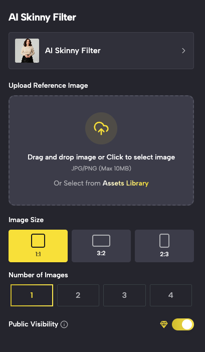 SuperMaker's AI Skinny Filter: Accessible on Web & Mobile