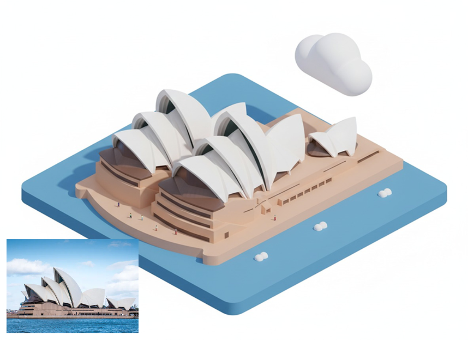 3D Isometric Buildings Example