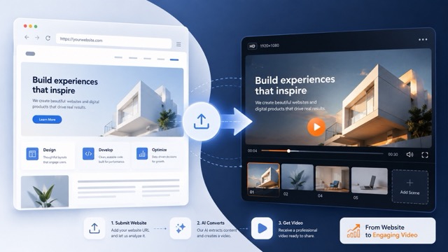Create With Website to Video Tool AI