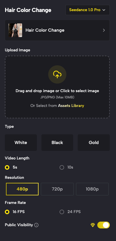 Upload Your Portrait Photo & Create Stunning Hair Color Videos