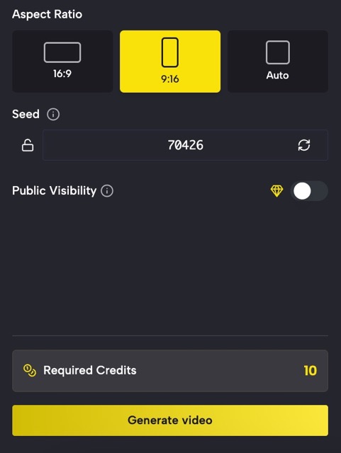 Configure and Generate AI Christmas Pet Video