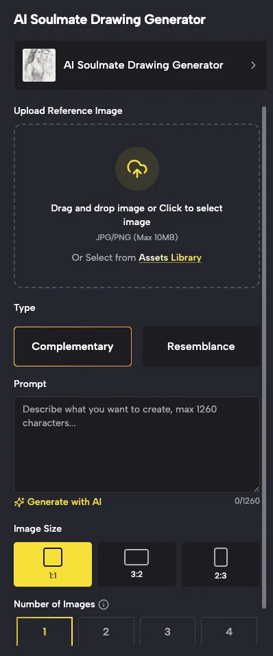 SuperMaker's Free AI Soulmate Drawing: Web & Mobile