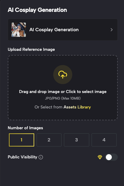 Upload Your Anime Character Photo for AI Cosplay Generator
