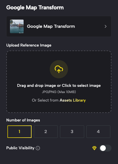 Upload Your Google Maps Photo for AI Transformation