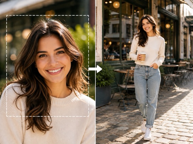 Extend the Background with the Person