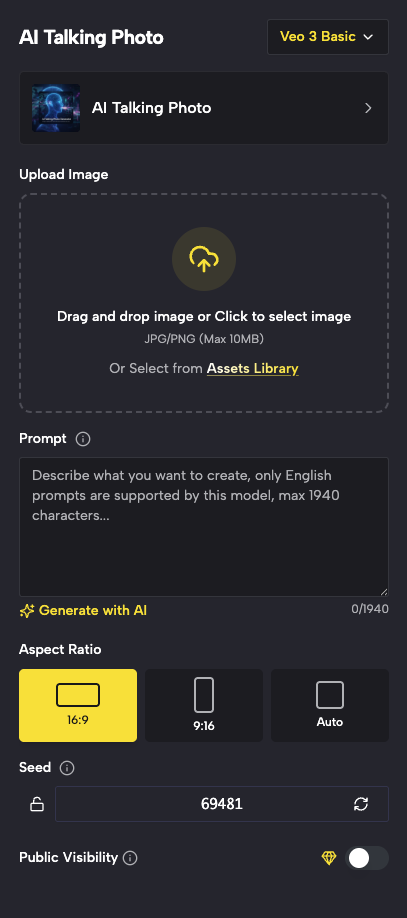 Upload Your Single-Person Photo - Start Your Talking Photo Journey