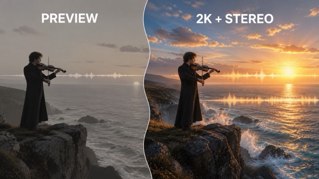 Generate 2K Clips with Native Stereo Sound