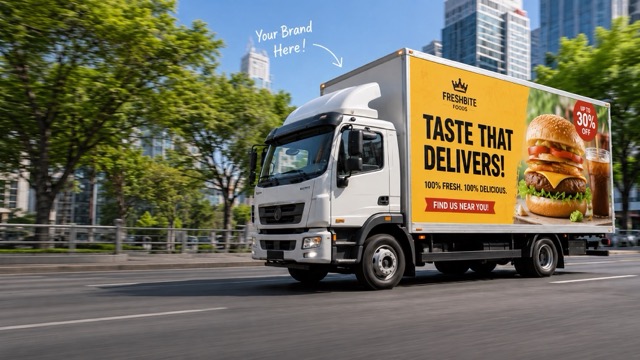 Mobile Advertising Truck: AI Truck Ad Maker