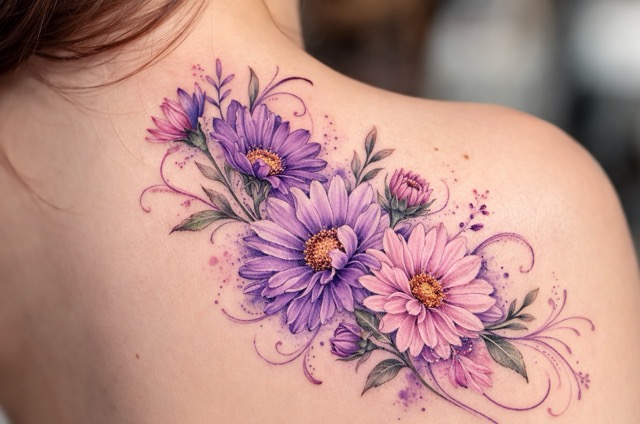 One-Click Birth Flower Tattoo Creation