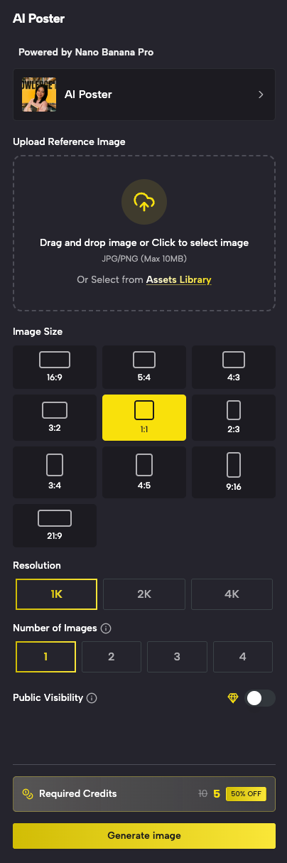 Upload Your Portrait to Start AI Poster Creation