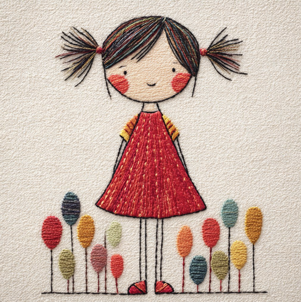 Textured Embroidered Example