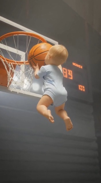 Authentic Basketball Action with Advanced AI Technology