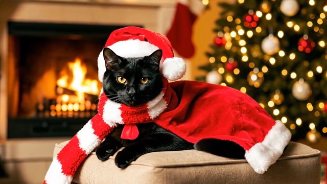 AI Christmas Pet Video: Realistic AI Pet Santa Video Outfits
