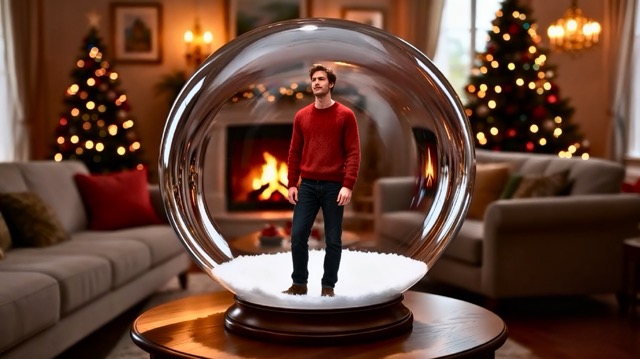 Enter the Snow Globe Trap-The Ultimate AI Christmas Snowglobe