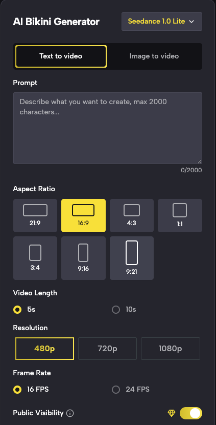 SuperMaker's Free AI Bikini Generator: Web & Mobile
