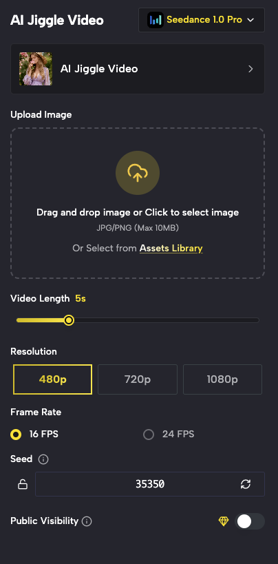 Upload Single Person Photo - Start Your AI Jiggle Video Journey