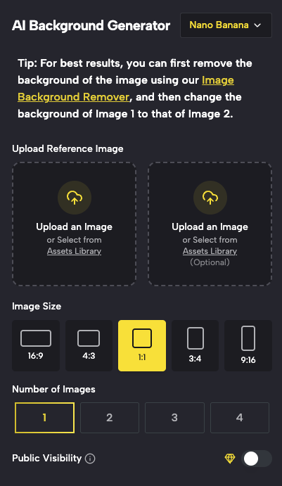 SuperMaker's AI Background Generator Free: Web & Mobile Access