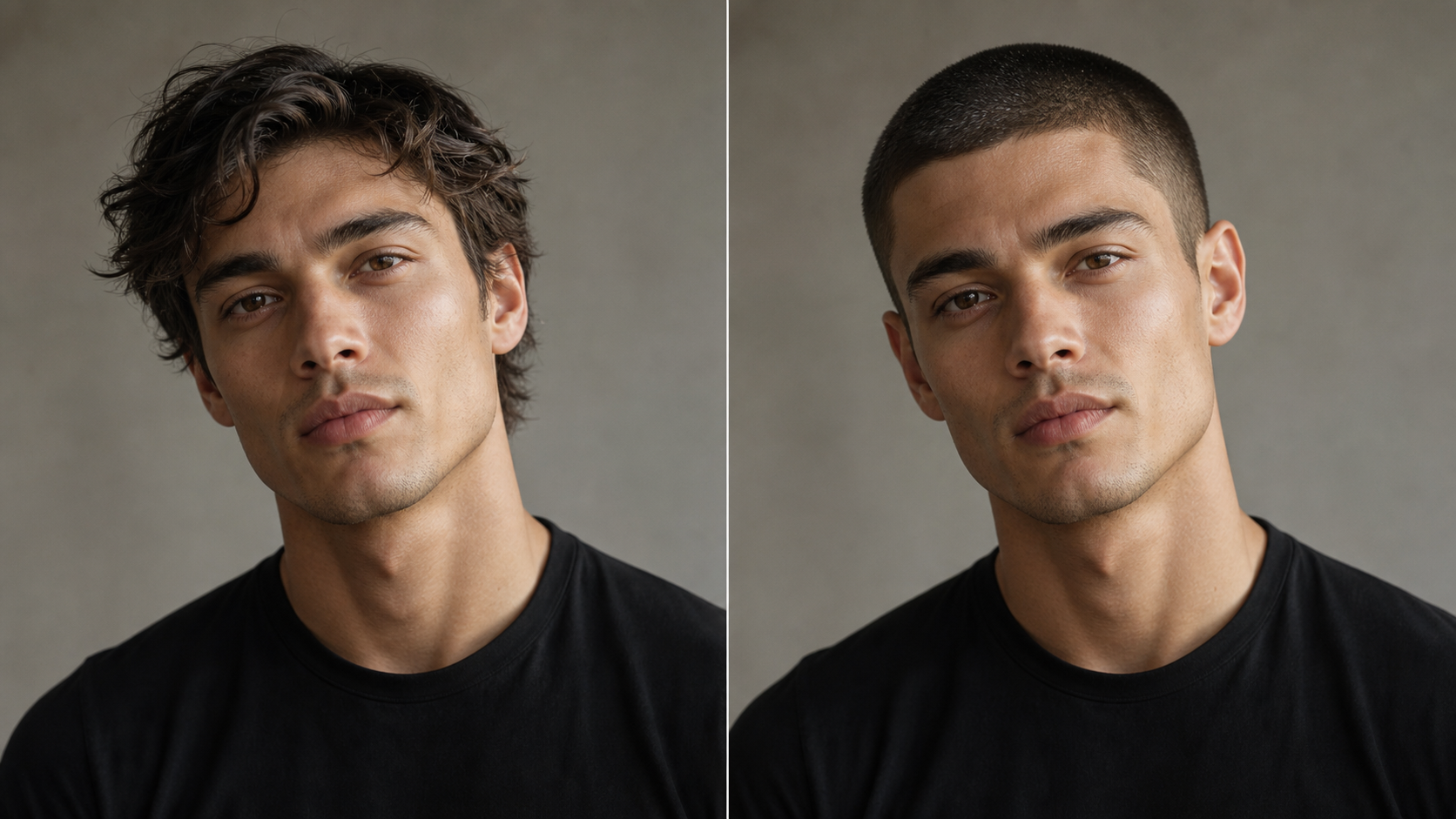 Preview a Buzz Cut Look with AI Buzz Cut Filter