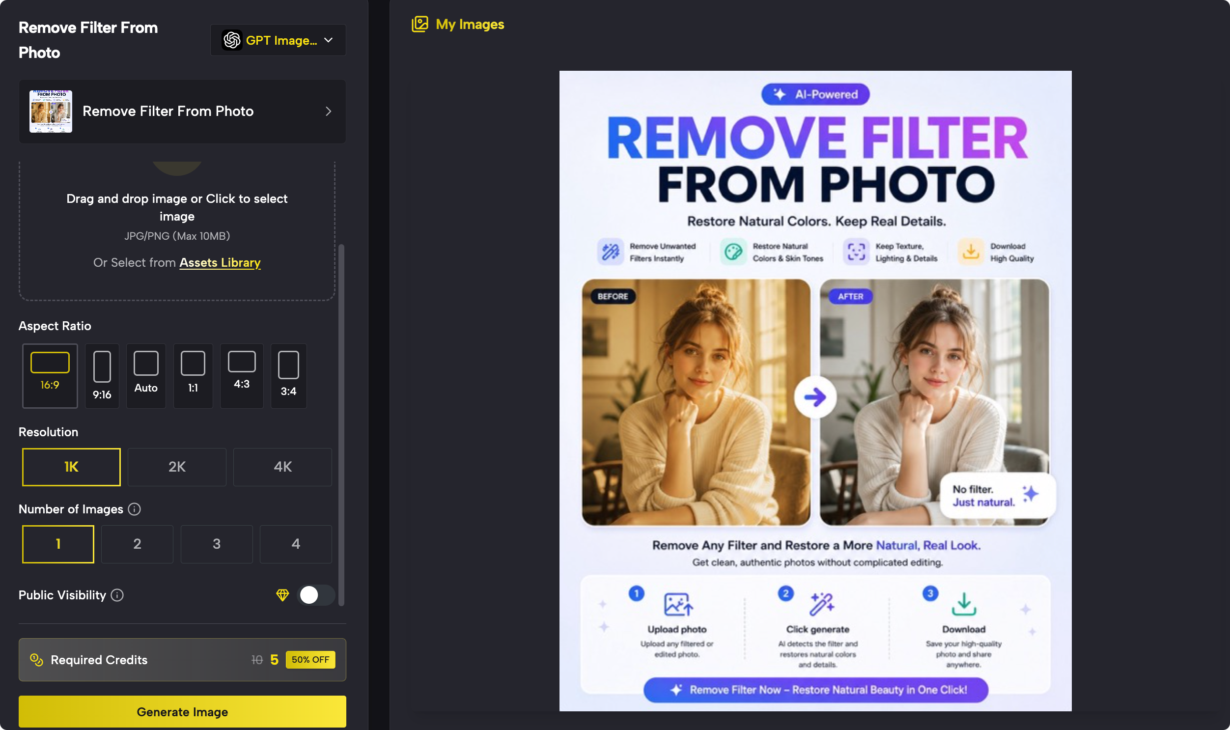 How to Remove Filter From Photo and Restore Natural Colors with AI