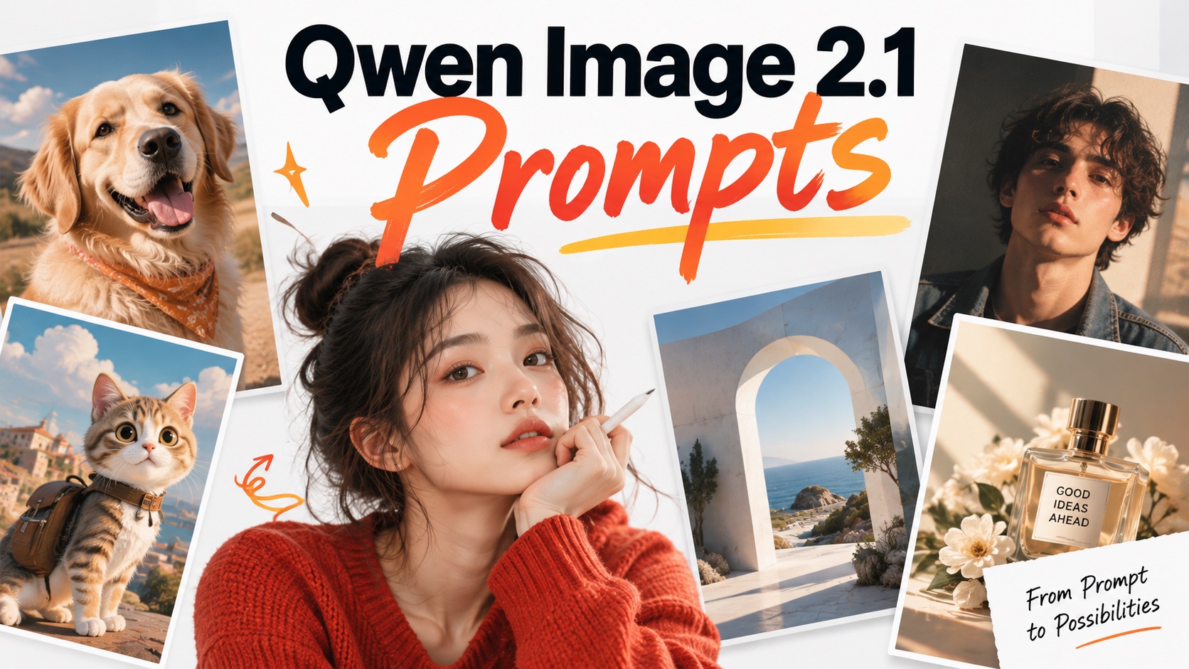 Qwen Image 2.1 Prompts: 12 Examples for AI Images & Edits